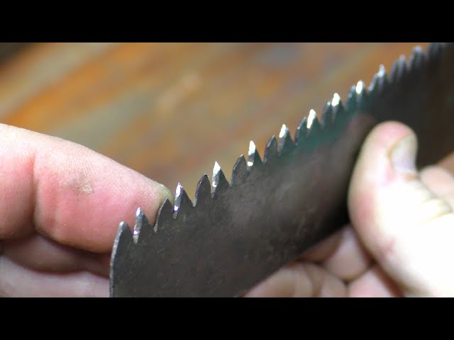 How quickly and simply to sharpen a hacksaw with a file! Not everyone knows this but everyone can.