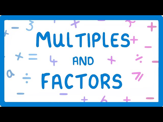 How to find Multiples and Factors  #3