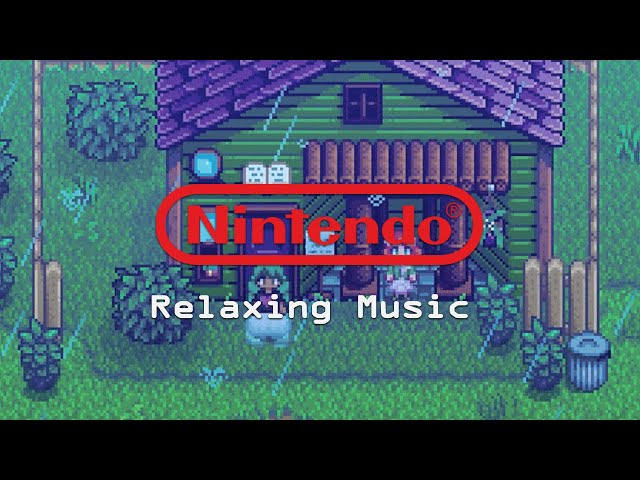 nintendo relaxing music that calms your mind while it's raining to relax & study to