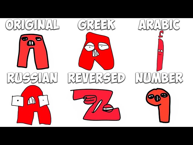 Alphabet Lore But I Draw It In 10 Seconds All Different Version!