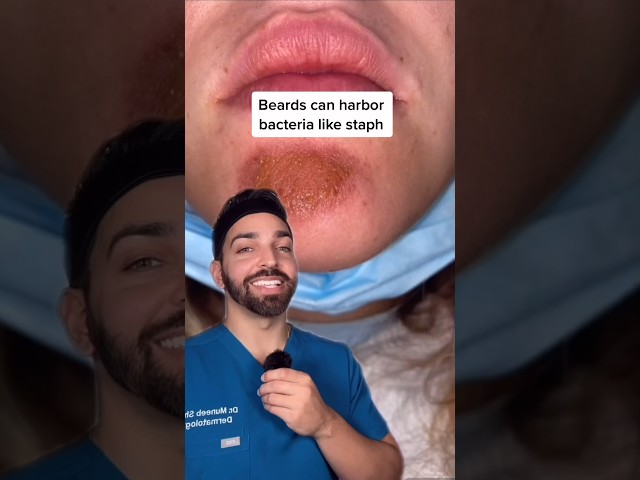 Rash from Kissing Someone with a Beard?!? | Doctorly #shorts