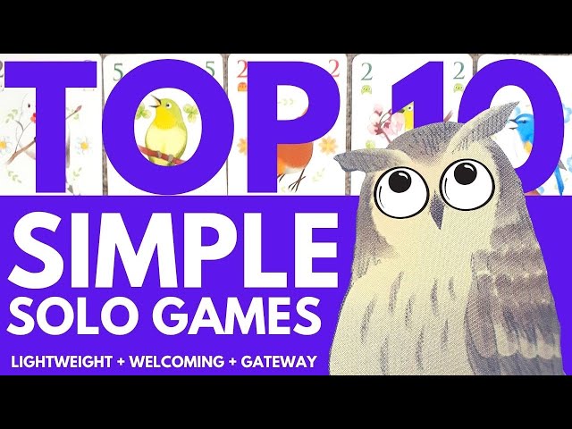 Top 10 Solo Board Games for New Gamers | The Best Simple, Lightweight, Welcoming, Solitare Games