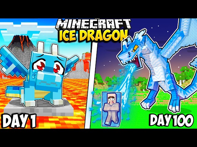 I Survived 100 Days as an ICE DRAGON in Minecraft