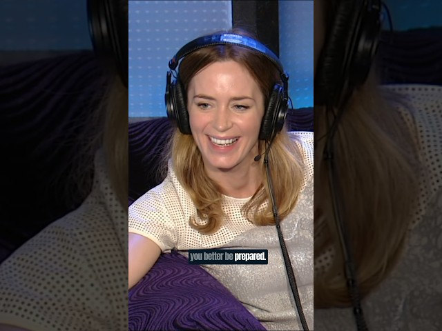 Emily Blunt Laughs at Her “Awful” Golden Globes Speech (2015)