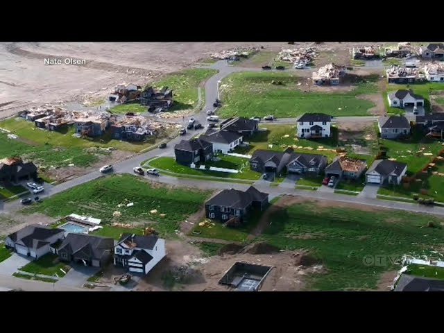Path of destruction left behind after tornado's tear through at least five states