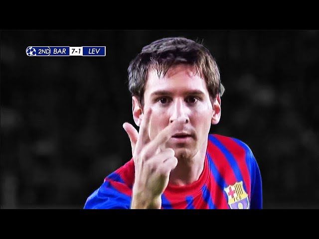 ¡When Messi Scored 5 Goals! Against Leverkusen in 2012
