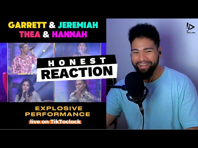 Forda explosive performance Garrett Jeremiah Thea  Hannah on TikToclock - SINGER HONEST REACTION
