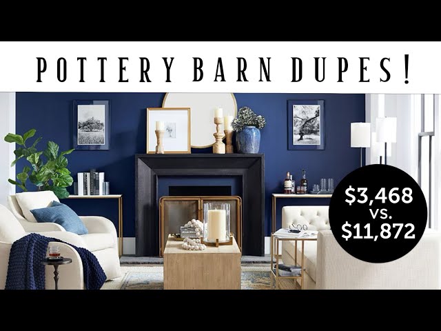 Pottery Barn Dupes!  Save $8,200 on this Living Room!