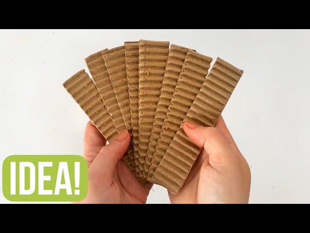 Stylish Recycling Idea with Just a Few Pieces of Cardboard!
