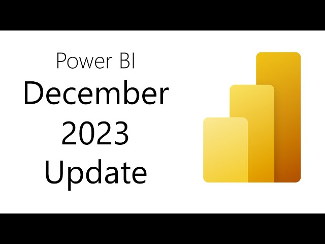 Power BI Update - December 2023