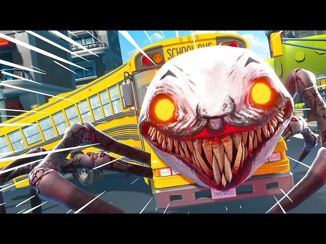 🚌School Bus TRANSFORMS into 🕷️SPIDER CHOO CHOO CHARLES 😱 - COMPLETE EDITION (Part 3)