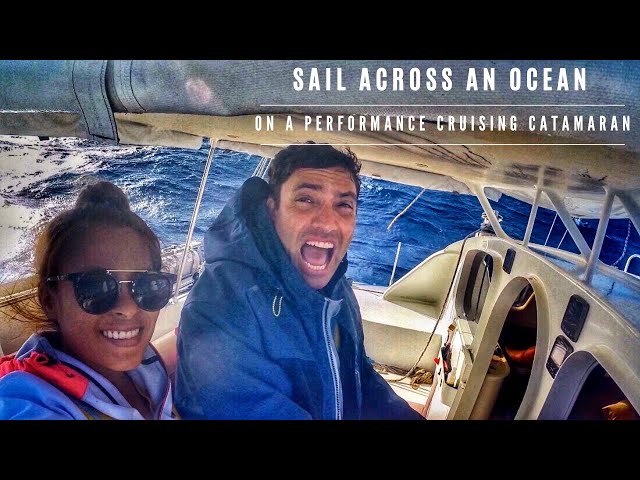 SAIL ACROSS AN OCEAN EP4 + Tech tips about autopilots on a performance cruising catamaran.