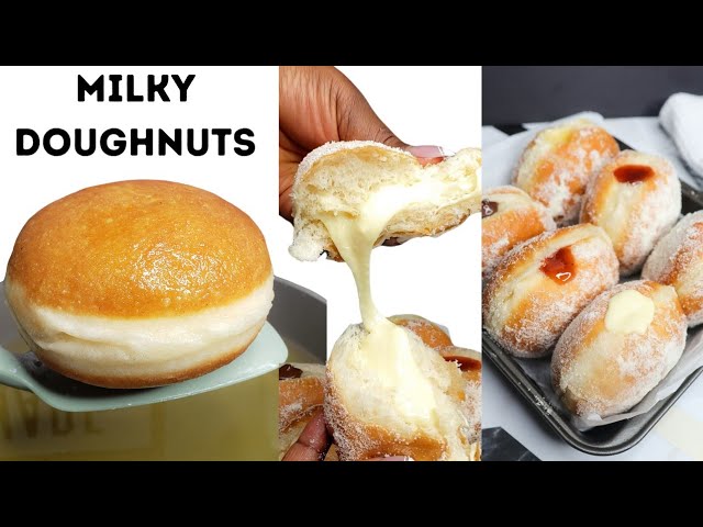 How to make Milky Doughnuts, Milky Filling , plus 3 fillings with Exact Measurements, step by step.