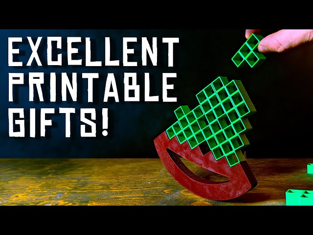 10 Easy 3D Printed Gifts & Games that are Actually Fun