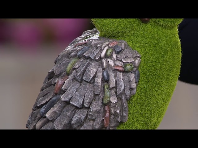 Barbara King Faux Moss and Stone Indoor/Outdoor Animal on QVC