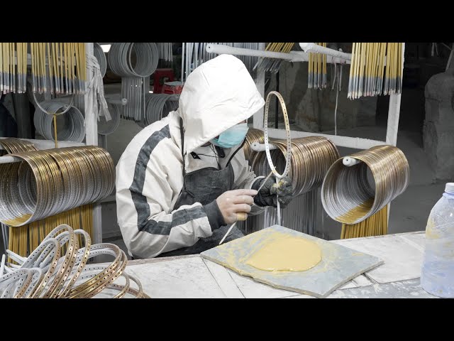 Great scene, the mass production process of badminton racket！