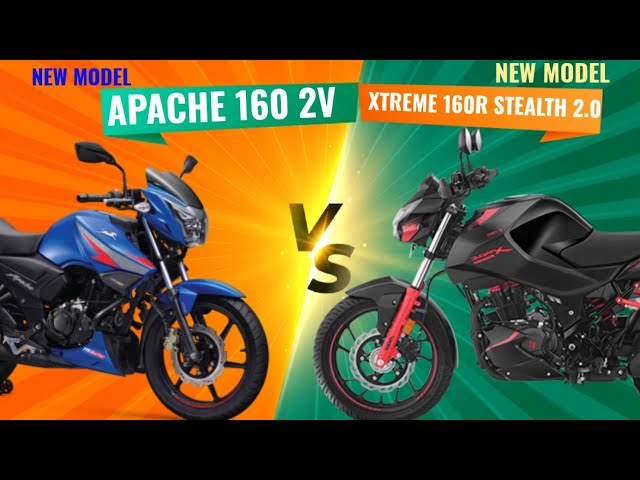 Tvs apache 160 2v new model vs Hero xtreme 160r stealth 2.0 : which is best bike🔥Detailed Comparison