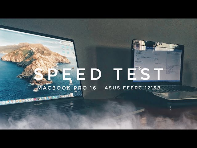 SPEED TEST - MacBook Pro 16' vs. ASUS EeePC 1215B (E-450)