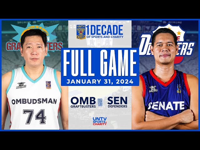 Ombudsman Graftbusters vs Senate Defenders FULL GAME – January 31, 2024 | UNTV Cup Season 10
