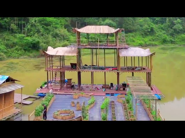 The collection is coming! Top off my three-storey floating bamboo building