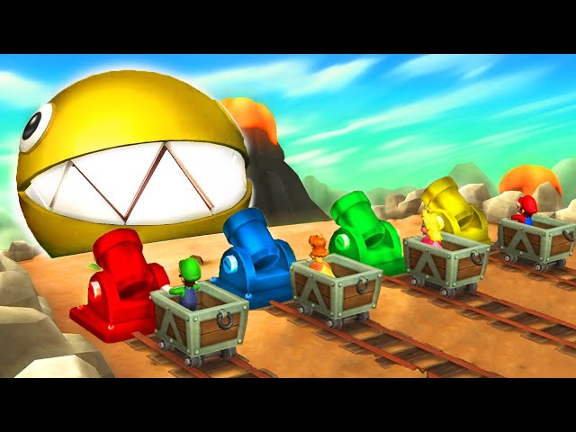 Mario Party 9 - Boss Minigames! - Mario vs Peach vs Luigi vs Daisy (Master CPU)