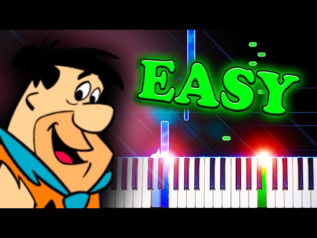 The Flintstones Theme - EASY Piano Tutorial