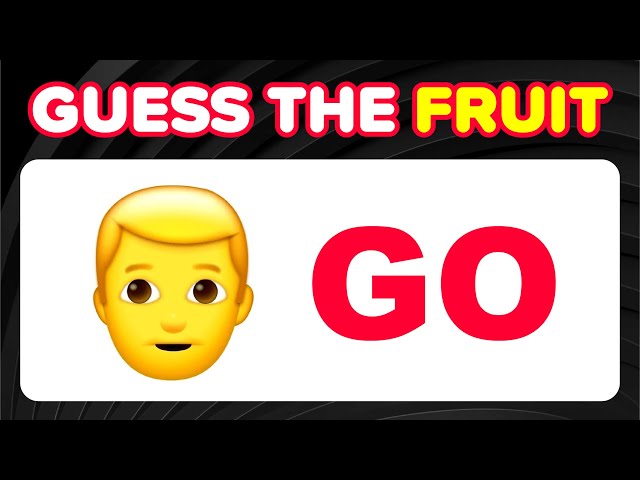 Guess The FRUIT by emoji 🍌 | Emoji Quiz 🍓