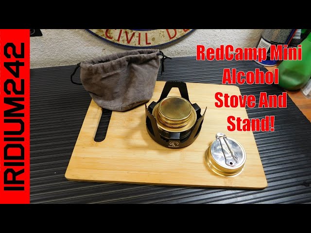 Light Weight And Affordable:  Redcamp Mini Alcohol Stove And Stand