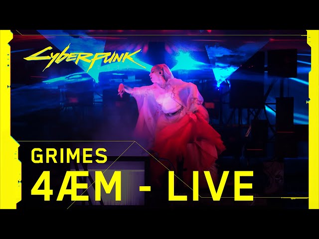 Cyberpunk 2077 – Grimes performing 4ÆM live at The Game Awards