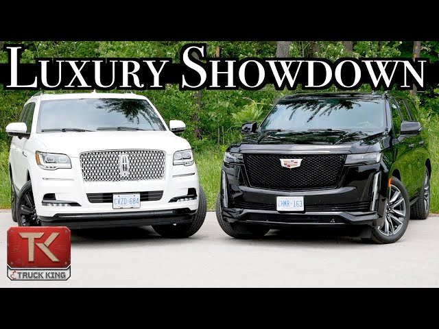 Cadillac Escalade vs Lincoln Navigator - Which American Luxo-Barge is Truly Nicer?