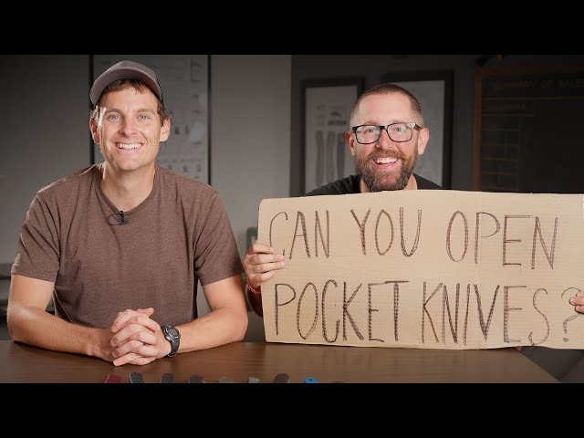 Knives You DO Hand to People! | Can Non-Knife People Open And Close Pocket Knives?