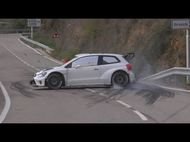 Test Ogier and Latvala with Volkswagen Polo R WRC