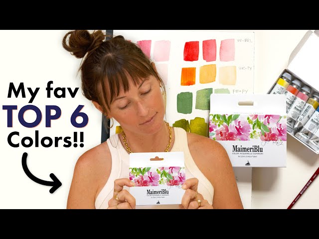 My FAVORITE SIX watercolor paints now available in ONE box!
