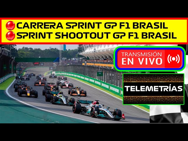 🔴 EN VIVO CARRERA SPRINT Y SPRINT SHOOTOUT GP F1 BRASIL 2023 | TELEMETRÍAS Y PILOTOS