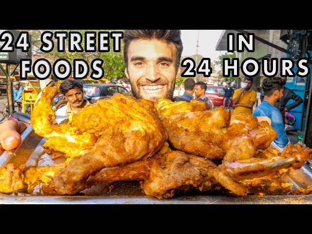 Eating 24 INDIAN STREET FOOD DISHES in 24 HOURS!