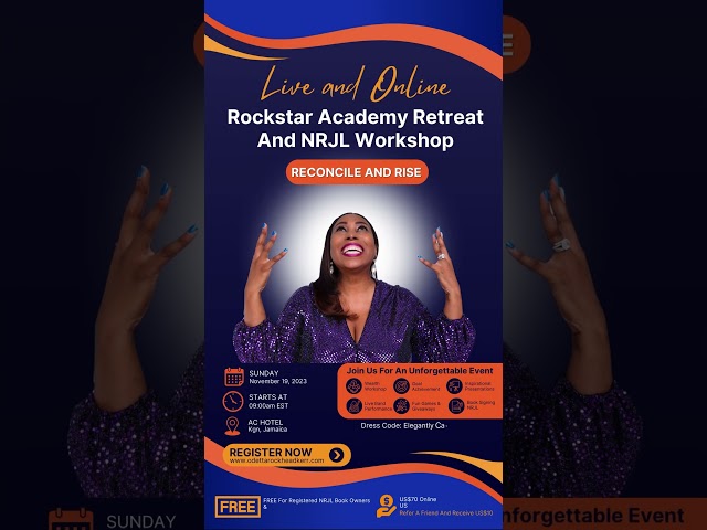 Register At Link In Description- Release Your Inner Rockstar At The Reconcile & Rise Retreat