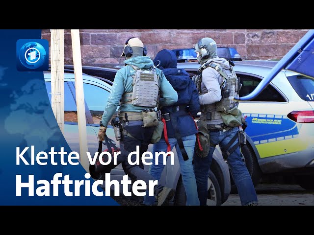 Ex-RAF-Terroristin Klette wird in Karlsruhe dem Haftrichter vorgeführt