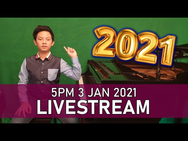 Sunday 5PM UK Piano Livestream New Year Green Screen Special | Cole Lam 13 Years Old
