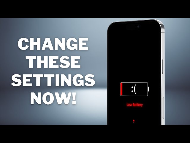 iPhone battery always dying? Change these 10 settings!