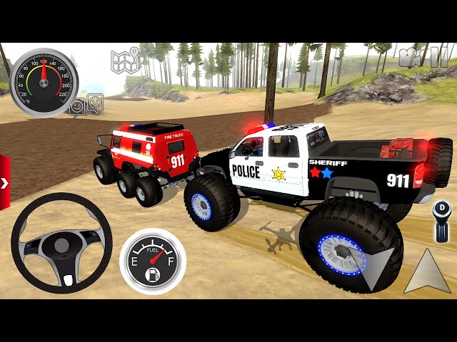 Juegos De Carros - Police car, Fire Truck Xtreme Off-Road #1 - Offroad Outlaws Android Gameplays