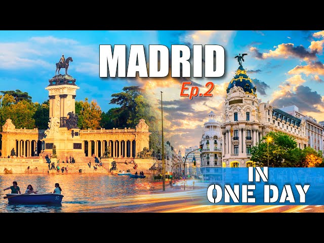 Tour of Madrid WHAT to see in Madrid in one day | From Puerta de Sol to Retiro Park Ep.2 | 4k 50p