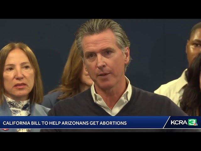 LIVE | California Gov. Newsom and the women's caucus are speaking about an effort to help Arizona…