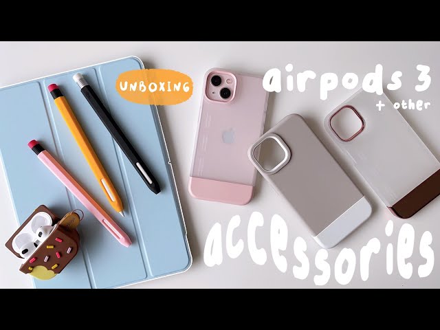 unboxing AirPods 3 + cute accessories | ✏️ unique iPad Pro and iPhone 13 accessories from Elago 🍎