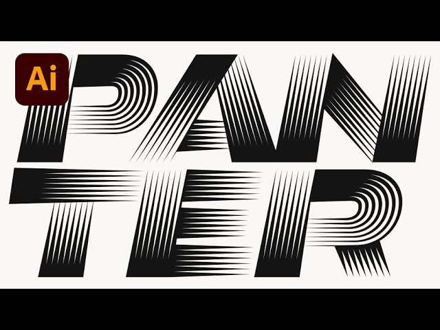 How to Create Speed Effect on Text in Illustrator
