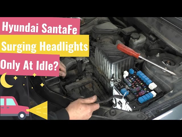 Hyundai SantaFe - Surging Lights? New Alternator & New Battery