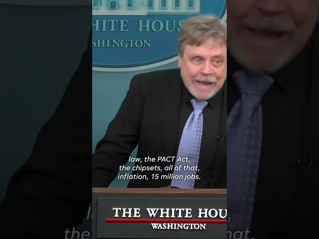 Mark Hamill, 'Star Wars' actor, joins White House briefing ahead of May 4th #Shorts