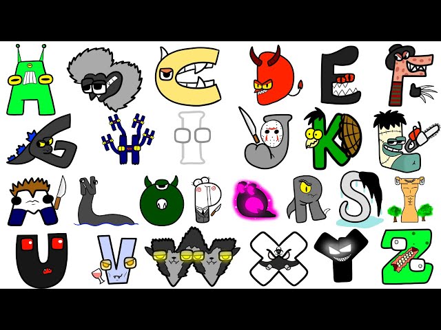 Alphabet Lore But Everyone In MONSTER Version [Full Version]