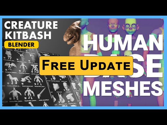 Creature Kitbash - Free Update - 40 New Assets!