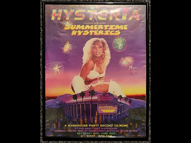 Hysteria 8 Summertime Hysterics Flyer Framed