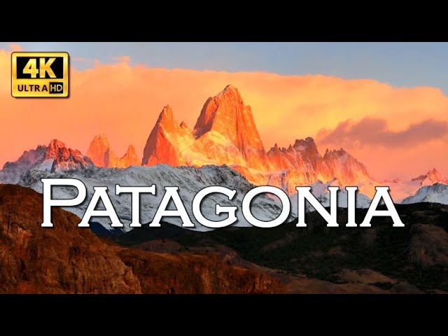 Patagonia 4K Fairytale landscape of mountains and lakes